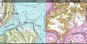 USGS topographic map (public domain)