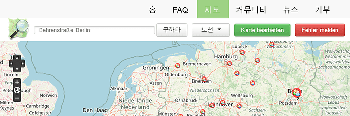 OpenStreetMap 독일 - 지도