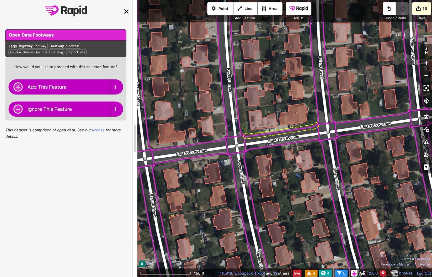 open map data footways