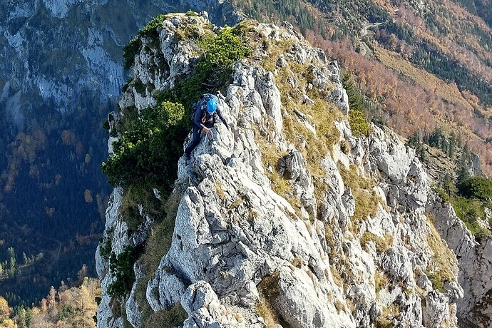 Difficult_Alpine_Hiking_Traunstein_Ostgrat