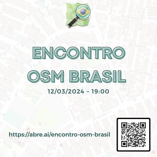 Flyer Encontro OSM Brasil