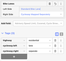 Different bike lanes