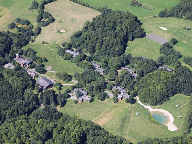 Aerial photograph of the "Feriendorf Eisenberg"