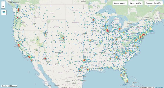 A heatmap of mismatches closely tracks the population of major cities across the U.S.