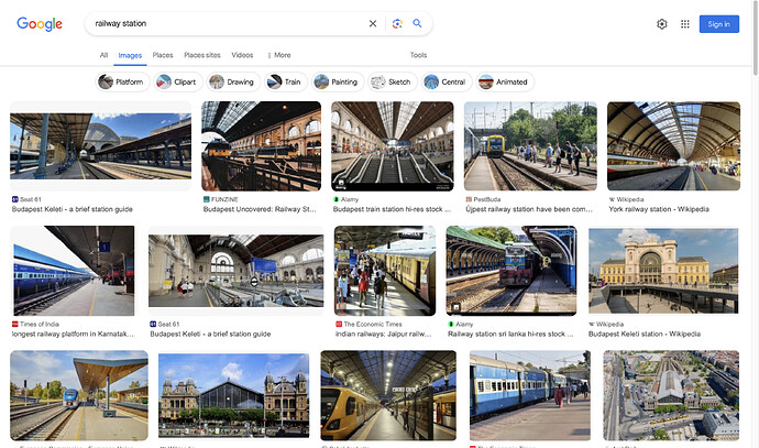 Google image results for 'railway station'