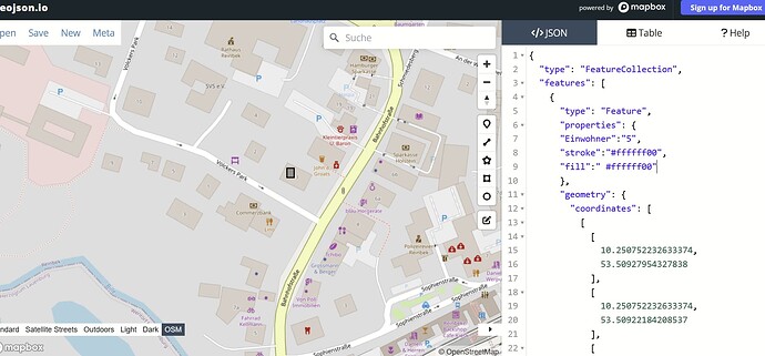 Screenshot geojson