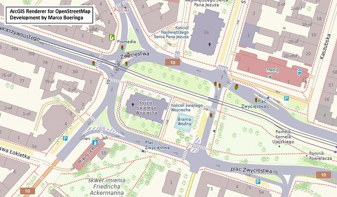 ArcGIS Renderer for OpenStreetMap - City of Szczecin, Poland, image2