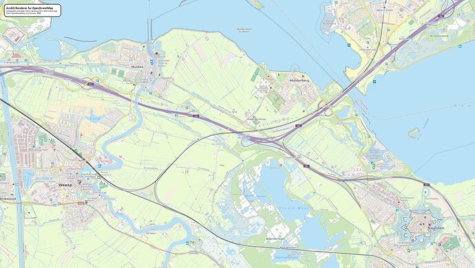 ArcGIS_Renderer_for_OpenStreetMap_Netherlands_Muiden_1_25k