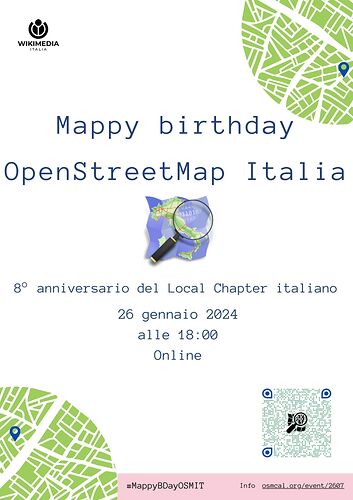 Compleanno OSM Italia 2024 Poster