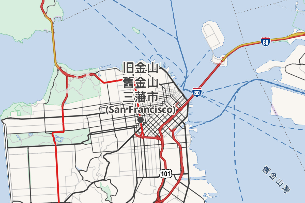 San Francisco in Chinese