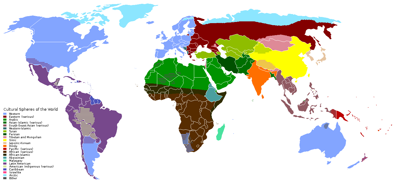 Sourcr: https://commons.wikimedia.org/wiki/File:Cultural_Spheres_world.png