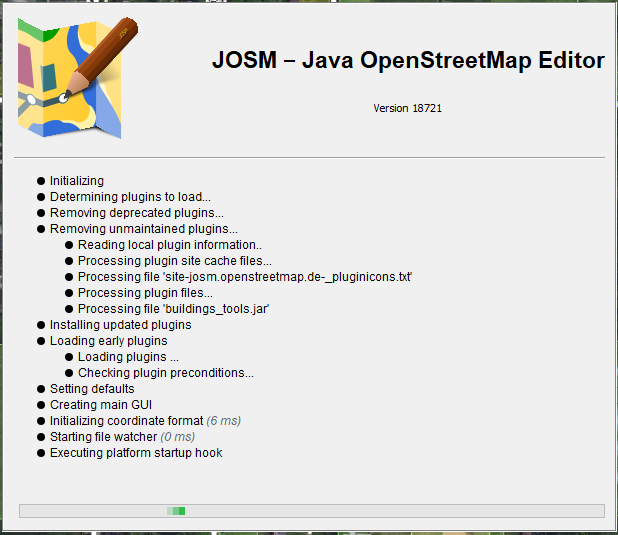 OpenWebStart Dialouge JOSM Screen