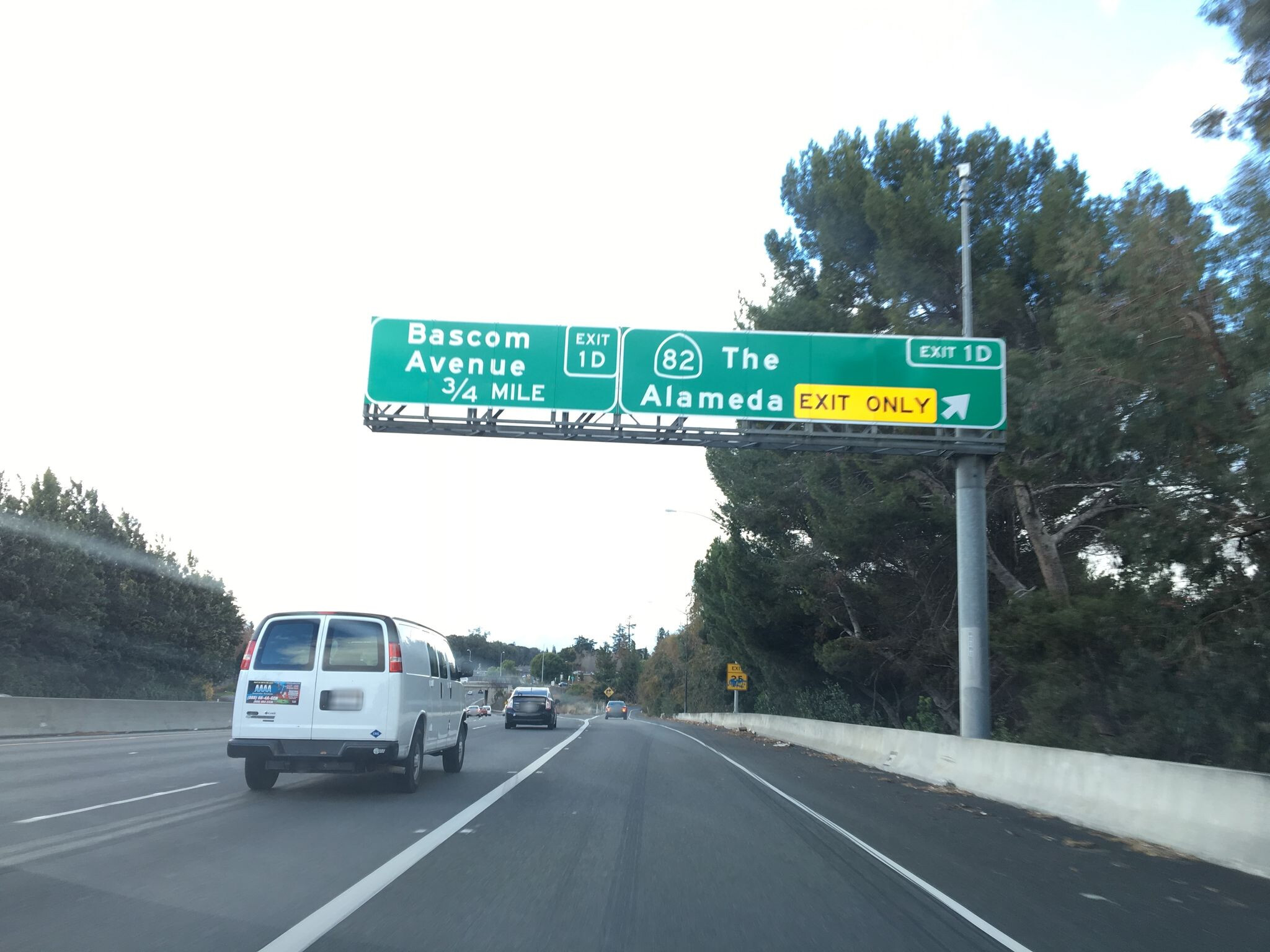 Exit 1D: State Route 82 / The Alameda, Exit Only (© 2018 Nikki Diaz, CC BY-SA 4.0)