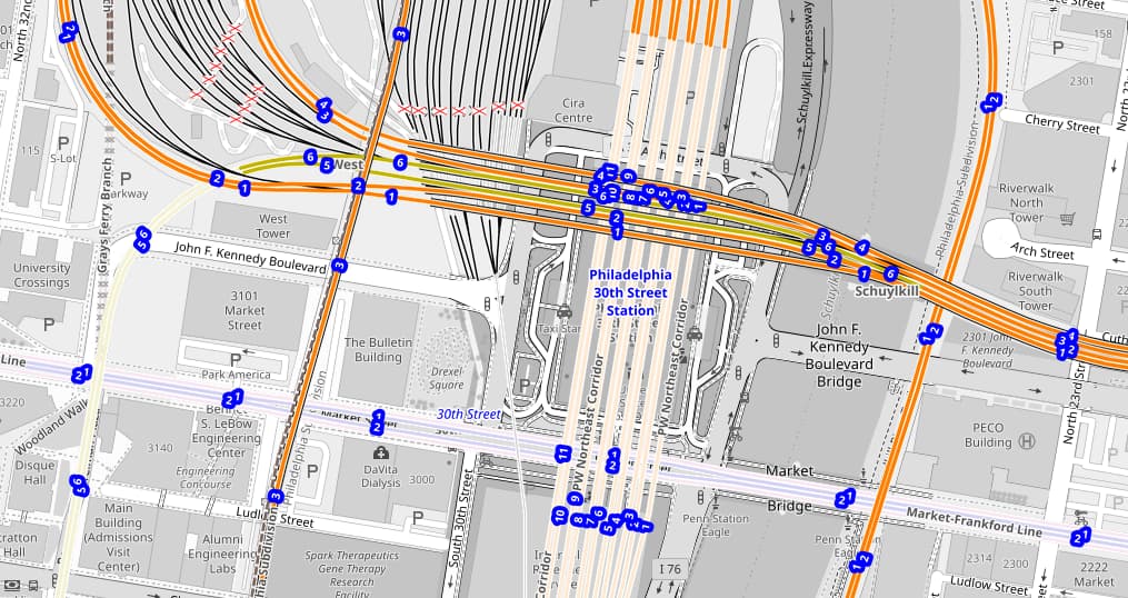 Railway Map(station numbering)