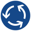 Zeichen 215 - Kreisverkehr, StVO 2000.svg