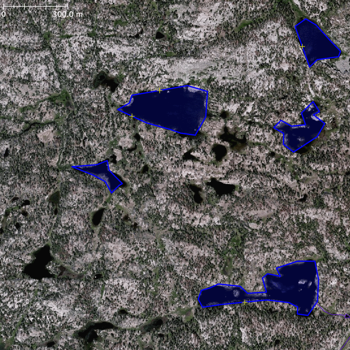 pothole lakes at 42.936N 109.538W